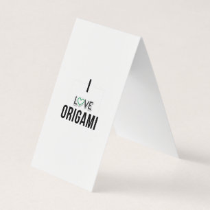 Tarjeta De Visita Me encanta el Origami