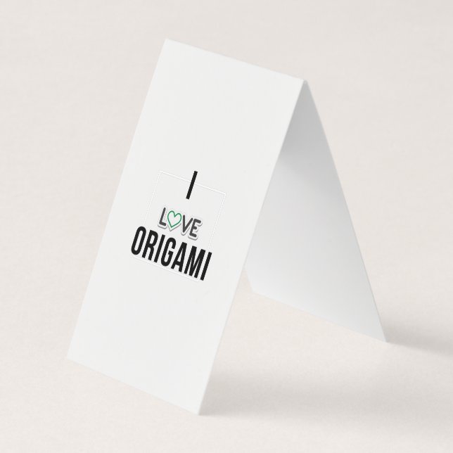 Tarjeta De Visita Me encanta el Origami (Anverso)