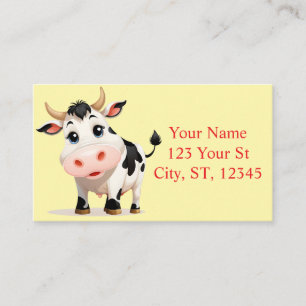 Tarjeta De Visita Me Gusta El Arte De Vacas Thunder_Cove