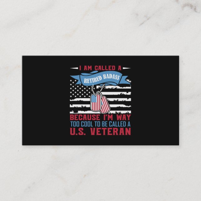 Tarjeta De Visita Me Llaman Bastón Retirado (Anverso)