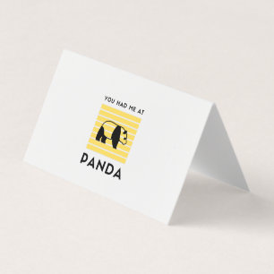 Tarjeta De Visita Me tenías en Panda
