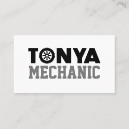 Tarjeta de visita mecánica de Tonya