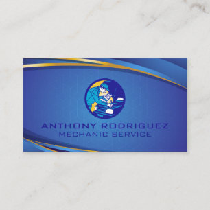 Tarjeta De Visita Mecánica en el automóvil