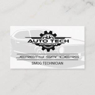 Tarjeta De Visita Mecánica técnica automática   Servicios de reparac
