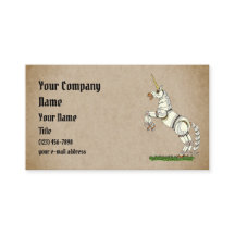 Tarjeta de visita mecánica Unicornio