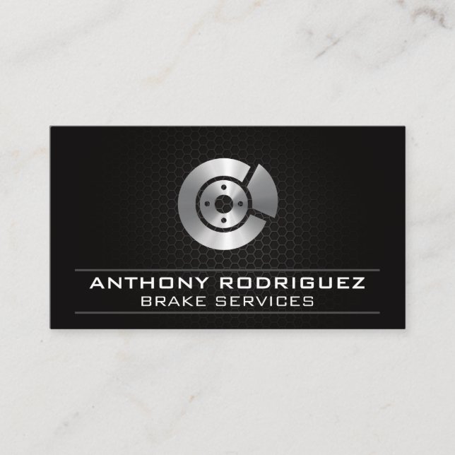 Tarjeta De Visita Mecánico automático | Icono de rotación (Anverso)
