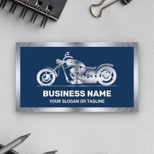 Tarjeta De Visita Mecánico de Motocicleta de Motocicleta de Acero Az