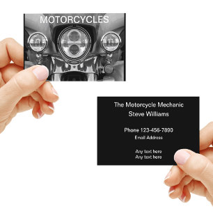 Tarjeta De Visita Mecánico de Motocicletas Genial