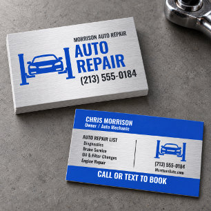 Tarjeta De Visita Mecánico de Reparación de Autos Elevador de Coche