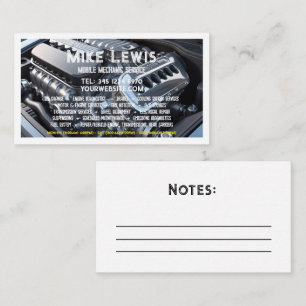 Tarjeta De Visita Mecánico móvil