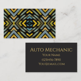 Tarjeta De Visita Mecánico Profesional Simple Minimalista