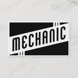 Tarjeta De Visita mecánico retro