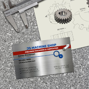 Tarjeta De Visita Mecanización y efectos Metalizado de aluminio de F