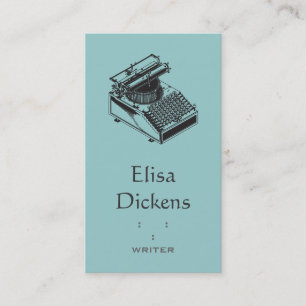 Tarjeta De Visita Mecanografíe la máquina de la escritura