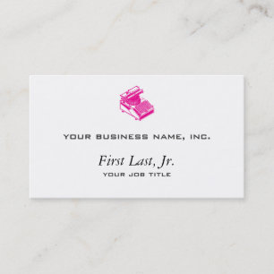 Tarjeta De Visita Mecanografíe la máquina de la escritura - máqui