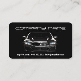 Tarjeta De Visita Mechanotive Black Car Business Card