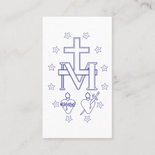 Tarjeta De Visita Medalla de Nuestra Señora de las Gracias