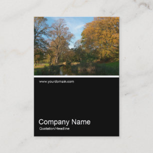 Tarjeta De Visita Media&Half Photo 0269 - Otoño en el parque
