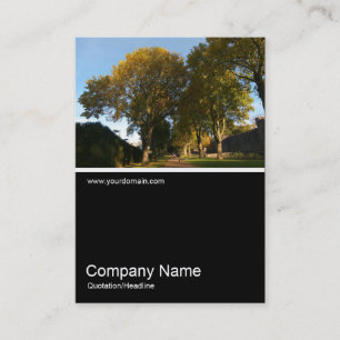 Tarjeta De Visita Media&Half Photo 0271 - Otoño en el parque