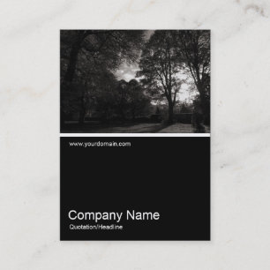 Tarjeta De Visita Media&Half Photo 0274 - Otoño en el parque