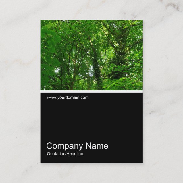 Tarjeta De Visita Media&Half Photo 028 - En los árboles (Anverso)