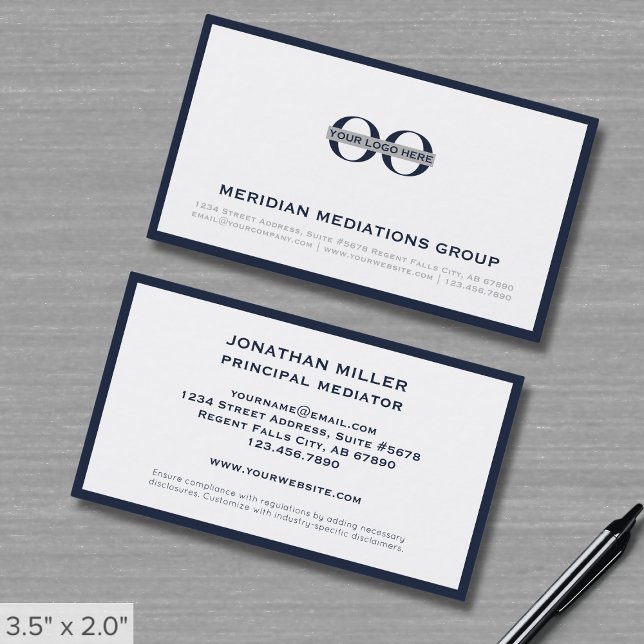 Tarjeta De Visita Mediación profesional minimalista (Subido por el creador)
