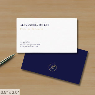 Tarjeta De Visita Mediador simple y elegante