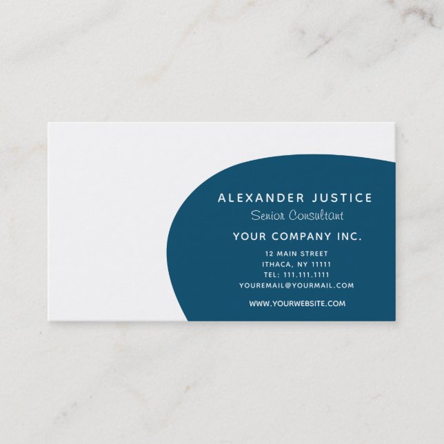 Tarjeta De Visita Mediados de siglo de encargo reversibles retros (Anverso)