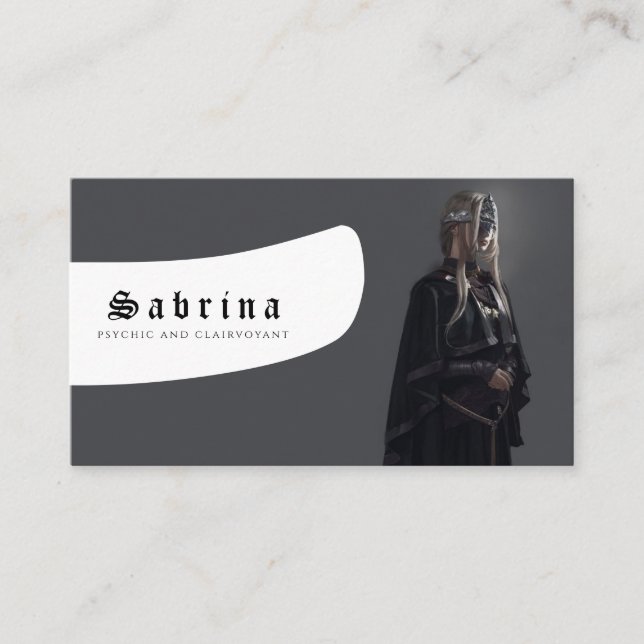 Tarjeta De Visita Mediano Psíquico y Clairvoyante (Anverso)