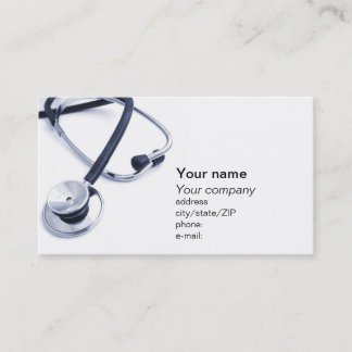Tarjeta de visita médica