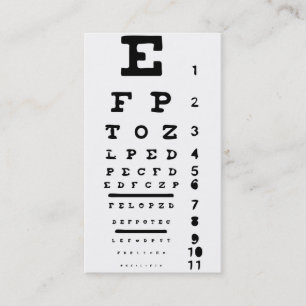 Tarjeta De Visita Médica de la Clínica de Visión Opticist Business