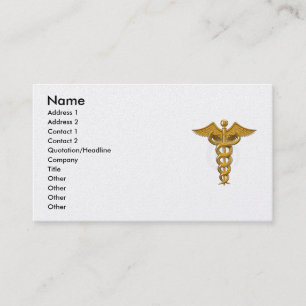 Tarjeta de visita médica del símbolo