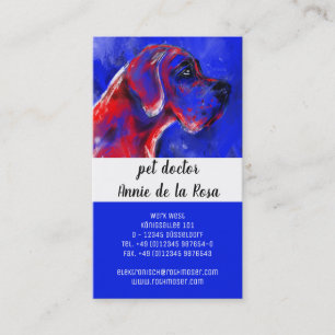 Tarjeta De Visita Médica mascota