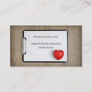 Tarjeta De Visita Médica médico moderno y elegante