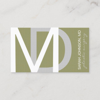 Tarjeta De Visita Médica Médico texturizado ELIGE COLOR DE FONDO