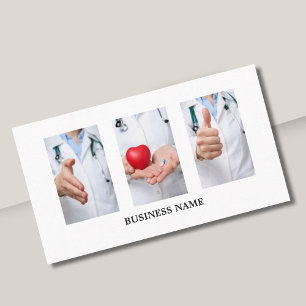 Tarjeta De Visita Médica Médico Único Moderno