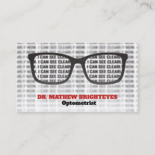 Tarjeta De Visita Médica ocular Optometrist