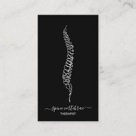 Tarjeta De Visita Médica ortopédico de vértebras espinosas