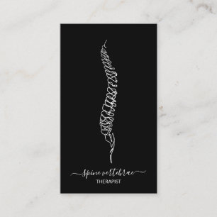 Tarjeta De Visita Médica ortopédico de vértebras espinosas