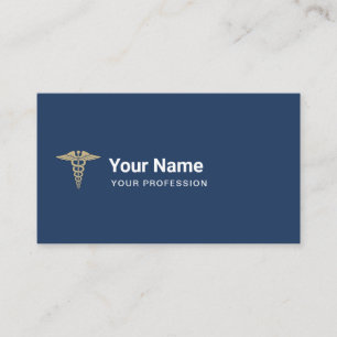 Tarjeta De Visita Médica personalizado Enfermera Caduceus Médico