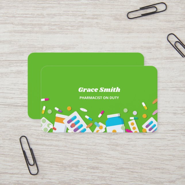 Tarjeta De Visita Medicación de farmacia (Anverso/Reverso In Situ)