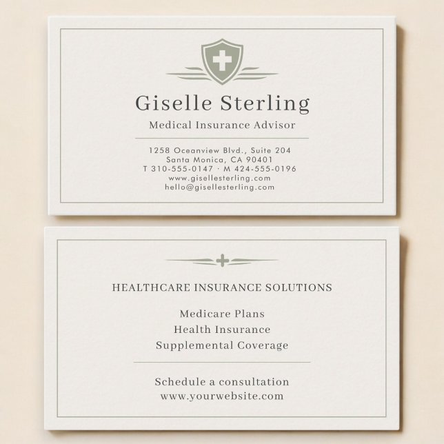 Tarjeta De Visita Medical Insurance Advisor (Subido por el creador)