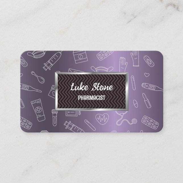 Tarjeta De Visita Medicina Farmacéutica (Anverso)