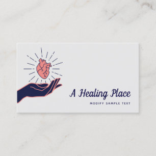 Tarjeta De Visita Medicina Holística del Corazón Humano