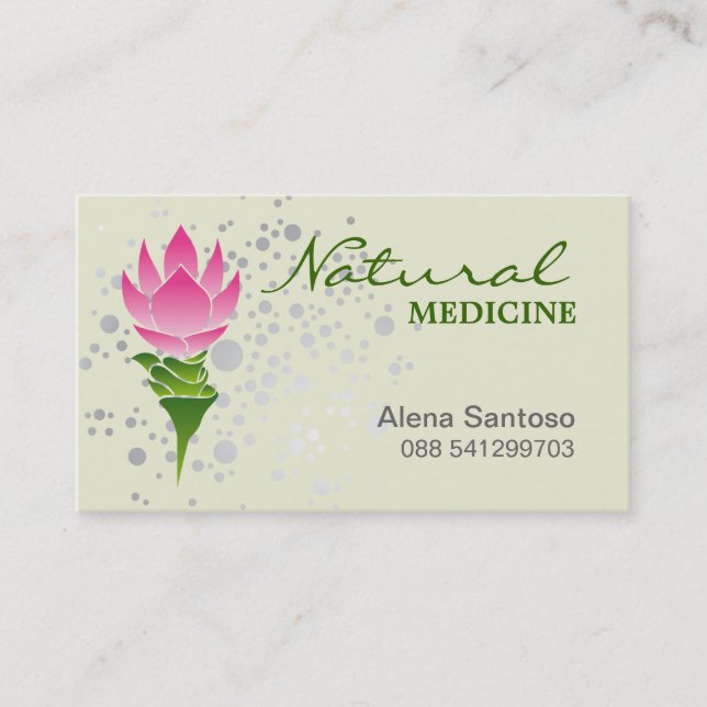 Tarjeta De Visita Medicina natural (Anverso)
