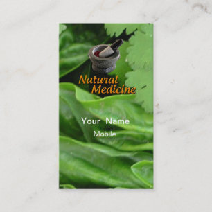 Tarjeta De Visita Medicina Natural