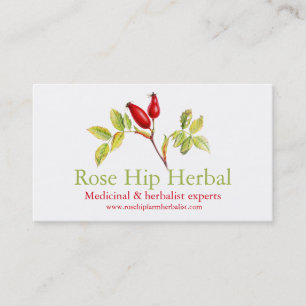Tarjeta de visita medicinal de los herbalists de