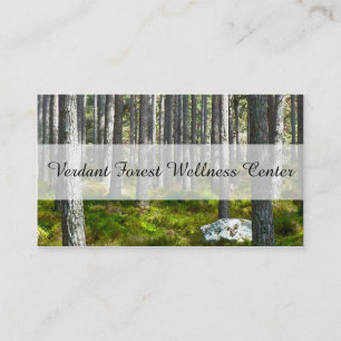 Tarjeta De Visita Medición Verdant Forest