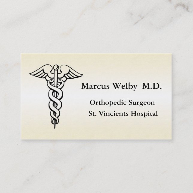 Tarjeta De Visita Médico (Anverso)