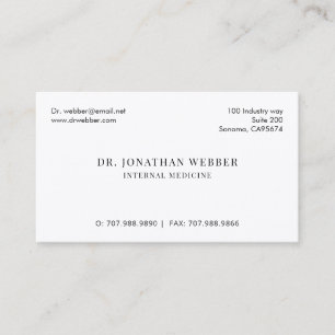 Tarjeta De Visita Médico
